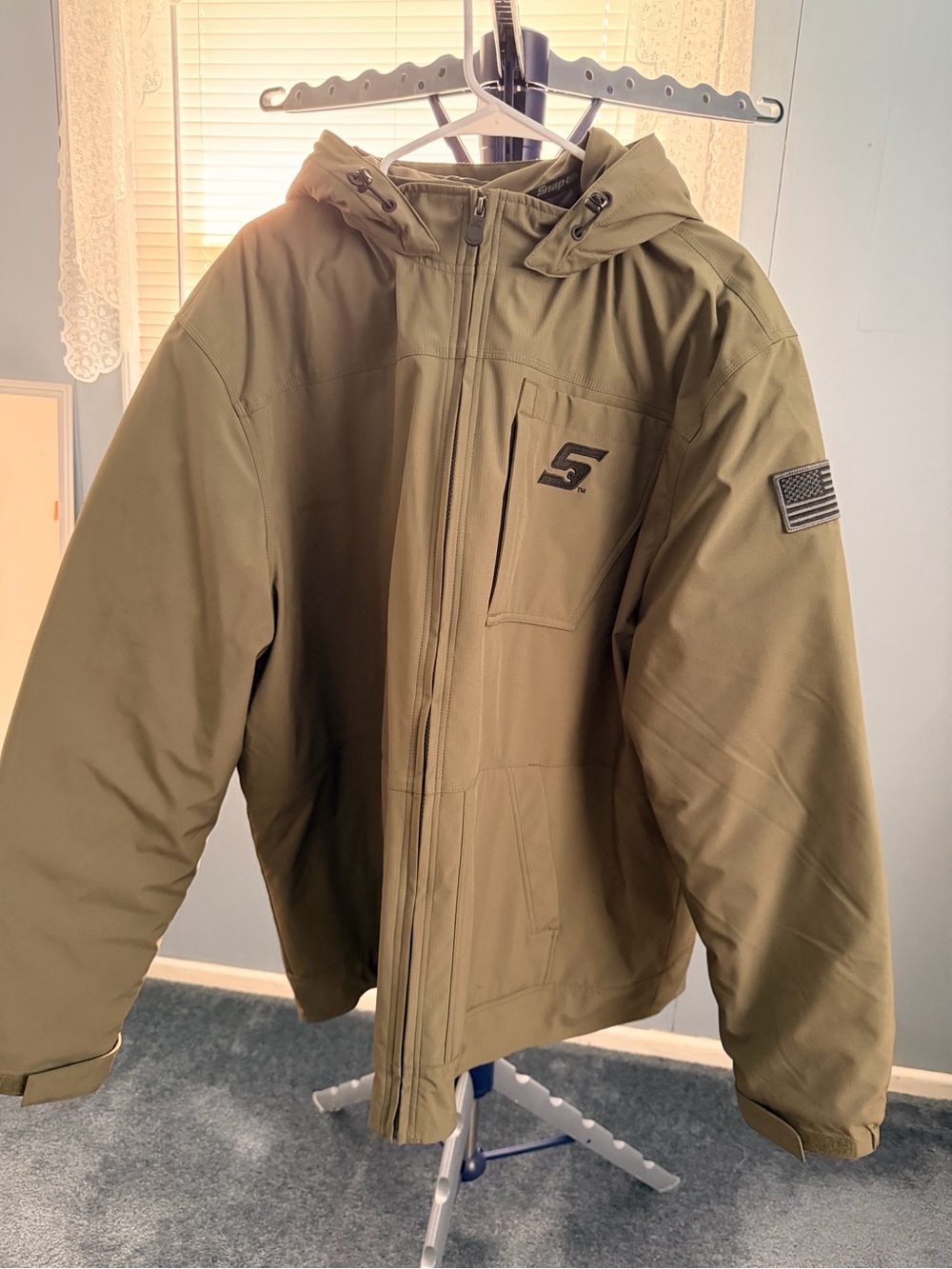Snap On Hooded Coat 3XL